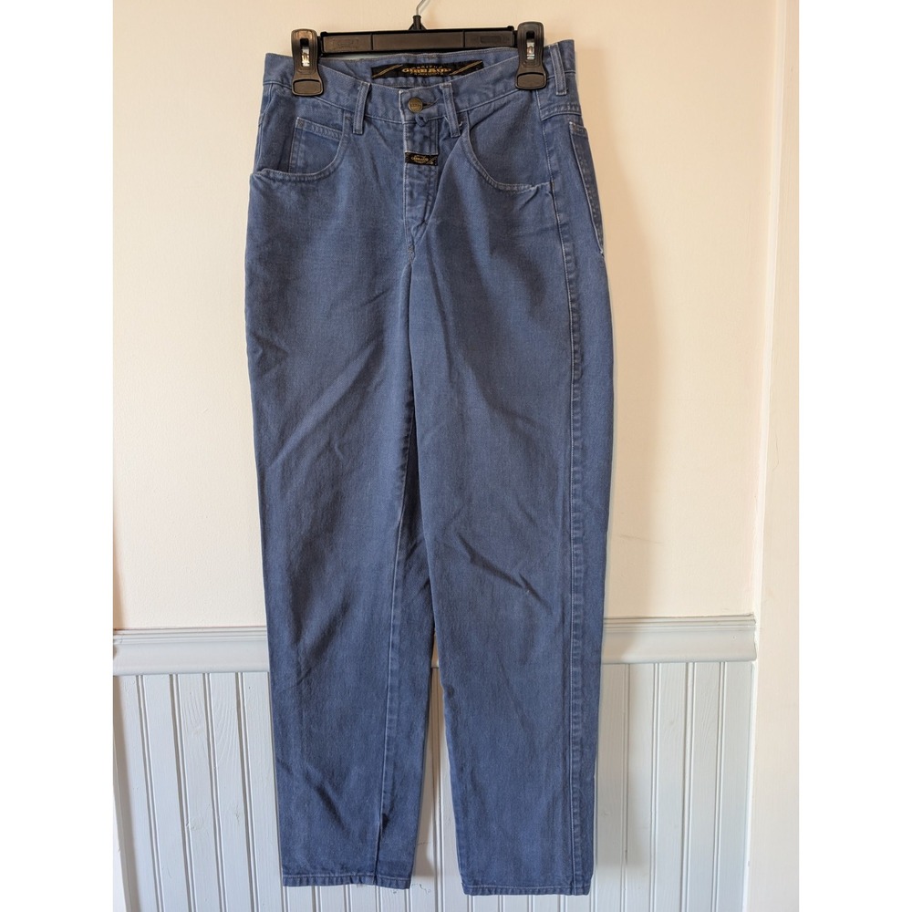 Vintage 90s Girbaud Jeans Women Size 29 US 6 Blue High Rise USA Grunge Mom 80s